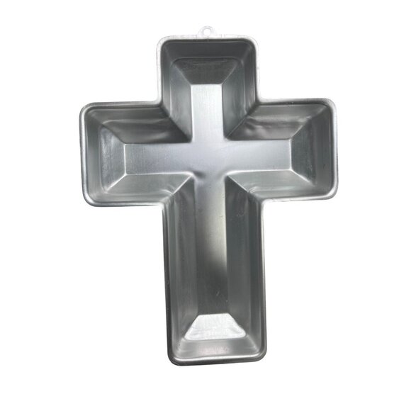 Wilton Cross-Shaped Aluminum Cake Pan 502-2502 13.5"x9.5" Baking Mold 97f - Picture 3 of 4